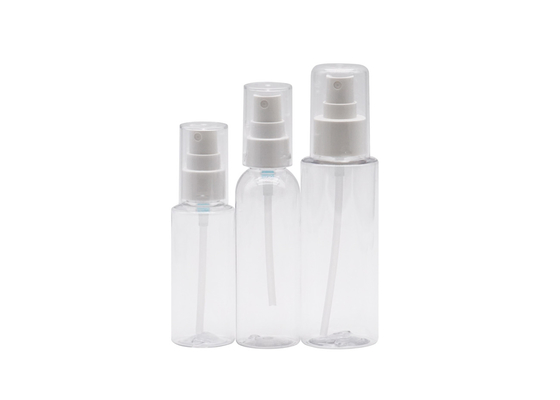 botella redonda cosmética fina plástica del espray de 60ml 50ml Misty Spray Bottle PE