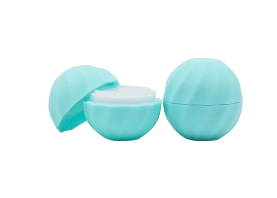 Tubo formado huevo plástico azul claro formado bola del protector labial del color del tubo del protector labial 7g