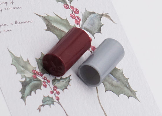 Tapas plásticas del cilindro Fea15 de la cápsula de perfume del ABS gris de vaivén