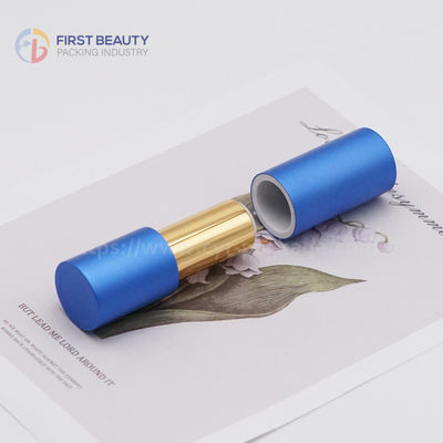 Tubos de lápiz labial de plástico transparente / congelado para lápiz labial personalizado