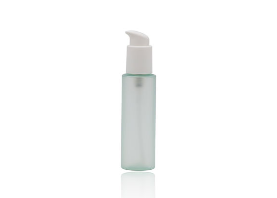Botellas gruesas verdes del espray del plástico transparente 150ml con la bomba poner crema blanca mate