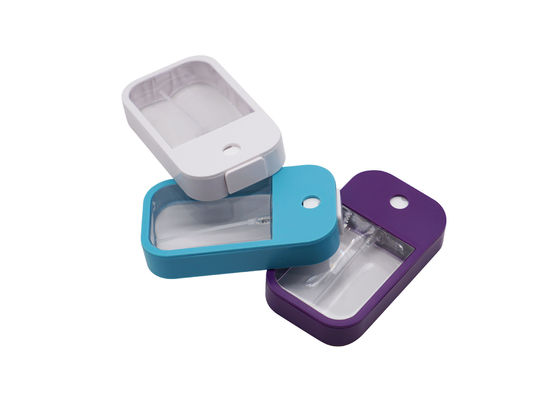 Tarjeta 25ml plástico Mini Hand Sanitizer Spray Bottles