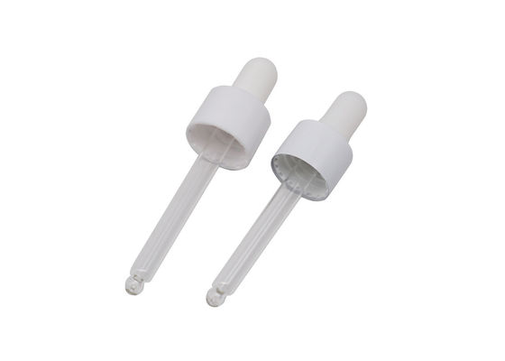 Tops blancos roscados de 18/410 del aceite esencial botella del dropper